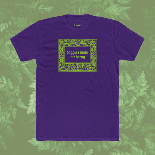 Daggers Tee - Purple & Green