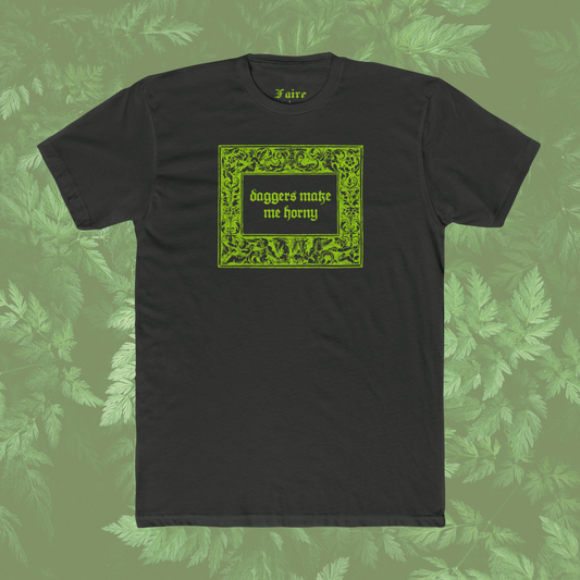 Daggers Tee - Off Black & Green